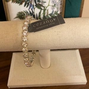 Cezanne Large CZ Cuff Bracelet